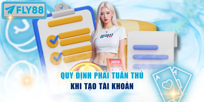 Quy định phải tuân thủ khi tạo tài khoản